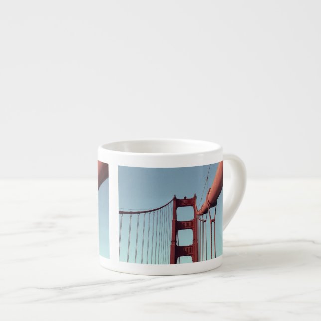 Unique Golden Gate Bridge, San Francisco Photo Espresso Cup (Front Right)