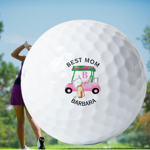 Unique Golf Cart Best Mum Monogram Name Balls