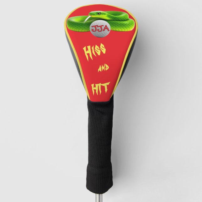 Unique Golf personalised Gifts Head Cover (Front)