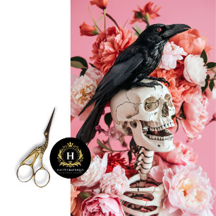 Unique Gothic Floral Skeleton Skull Decoupage  Tissue Paper