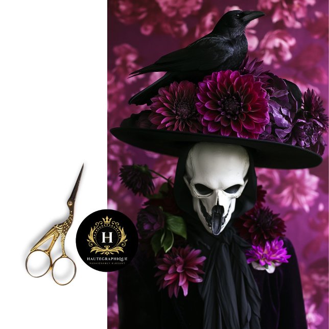 Unique Gothic Halloween Skeleton Skull Decoupage  Tissue Paper (Creator Uploaded)