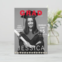 Unique Graduate Magazine Cover Photo Party 