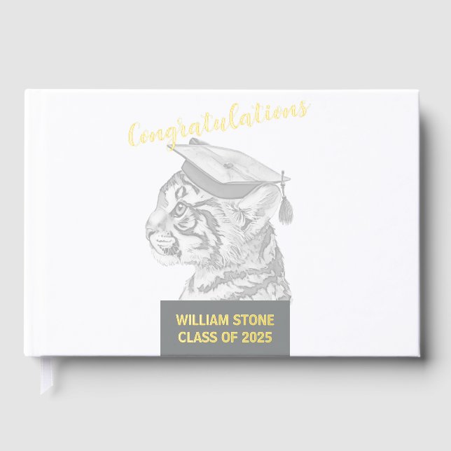 Unique Graduation Foil Guestbook (Front)