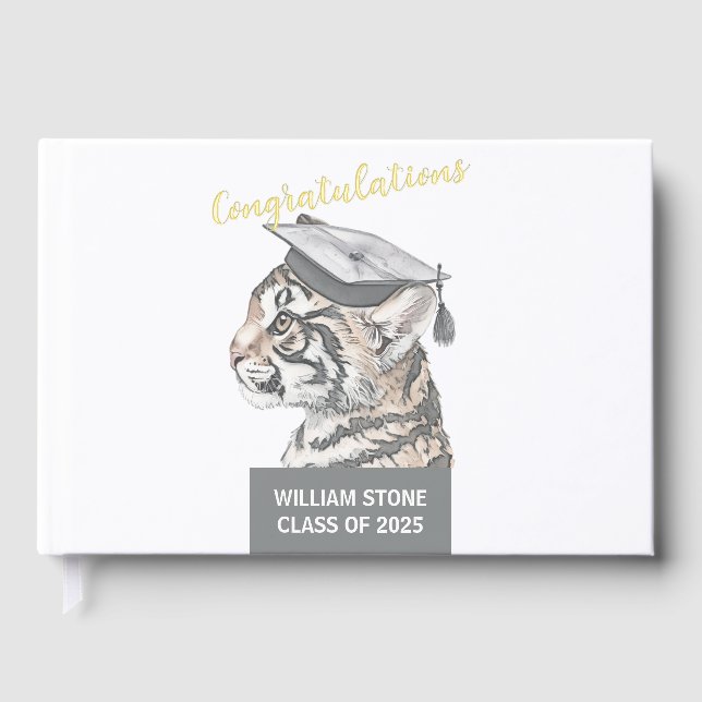 Unique Graduation Foil Guestbook (Front)