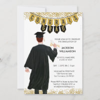 Unique Graduation Invitation Male Red Hair