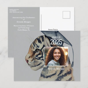 Unique Graduation Invitation with Photo Postcard