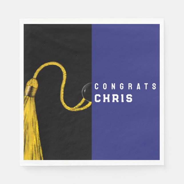 Unique Graduation Party Napkin (Front)