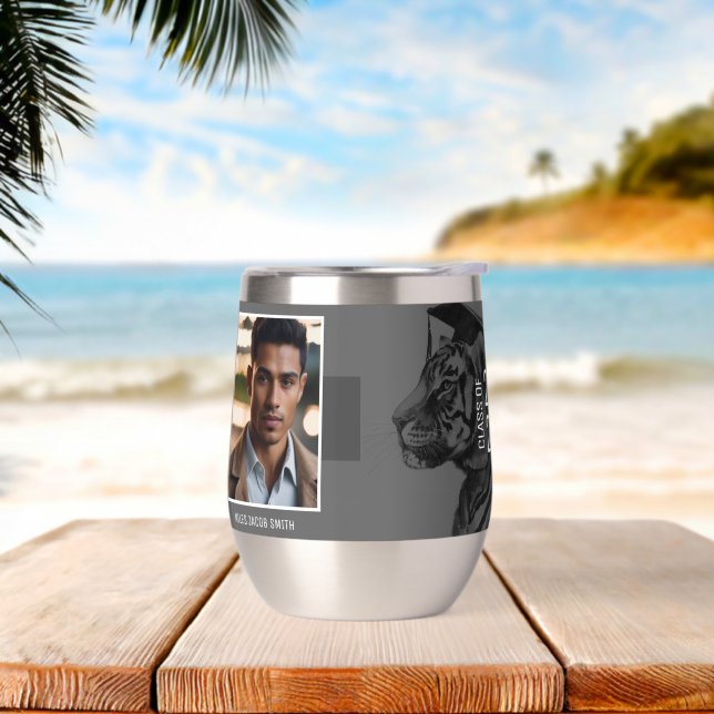 Unique Graduation Two Photo Drinkware (Beach)