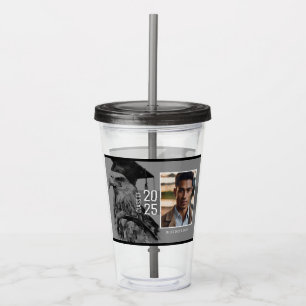 Unique Graduation Two Photo Drinkware Acrylic Tumbler