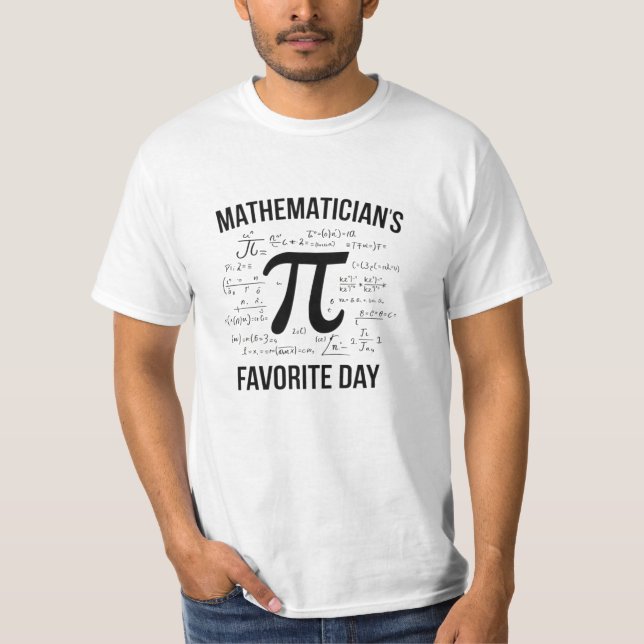 Unique Graphics for Pi Day Fans T-Shirt (Front)