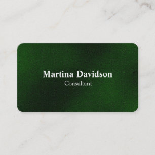 Unique Green Modern Creative Elegant Business Card