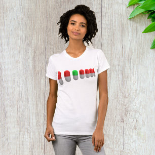 Unique Green Pill Among Red Capsules  T-Shirt