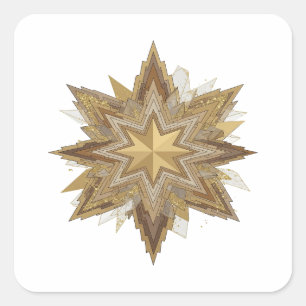 Unique Grey STAR OF BETHLEHEM Sticker Design