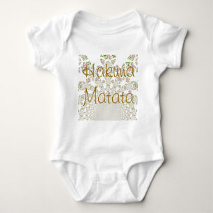 Unique Hakuna Matata Design: Serene Vibes Baby Bodysuit