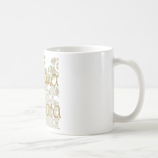 Unique Hakuna Matata Design: Serene Vibes Coffee Mug (Right)