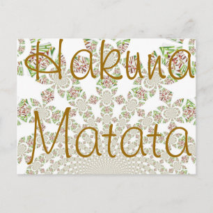 Unique Hakuna Matata Design: Serene Vibes Postcard