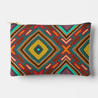 Unique Hand Drawn Southwestern Pattern Accessory Pouch