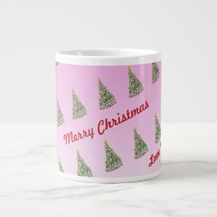 Unique Handpainted Christmas Tree  Speciality Mug