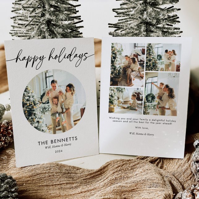 Unique Happy Holidays Photo Holiday Card (Creator Uploaded)