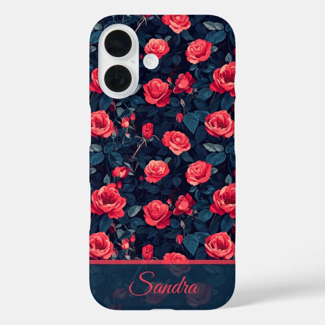 Unique Holiday Gift Rose Name Case-Mate iPhone Case (Back)