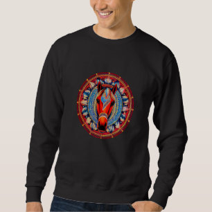 Unique Horse Face Mandala For Farmers And Jockeys  Sweatshirt