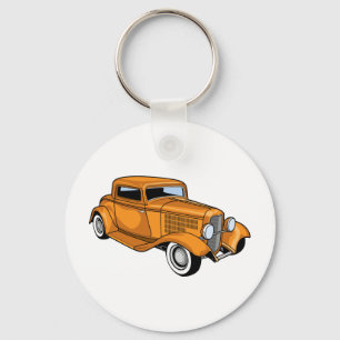 Unique Hot Rod Key Ring