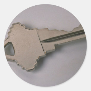 Unique House key Classic Round Sticker