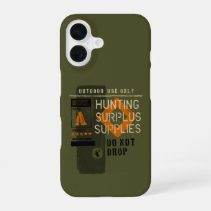 Unique Hunting Hunter Cargo Graphic Gift Gear iPhone 16 Case