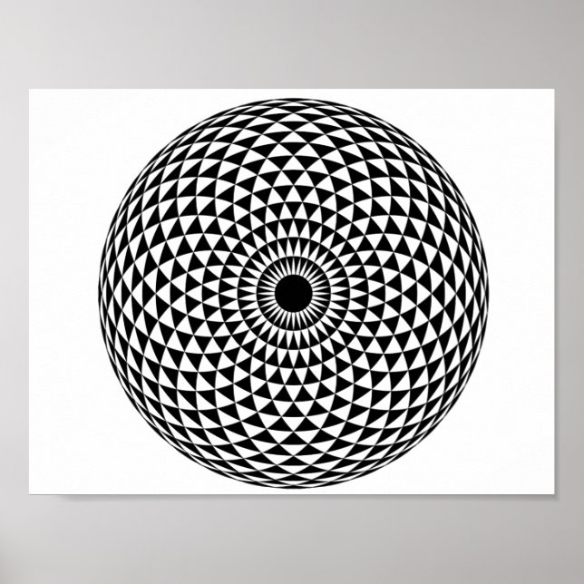 Unique Hypnotic Wall Poster (Front)