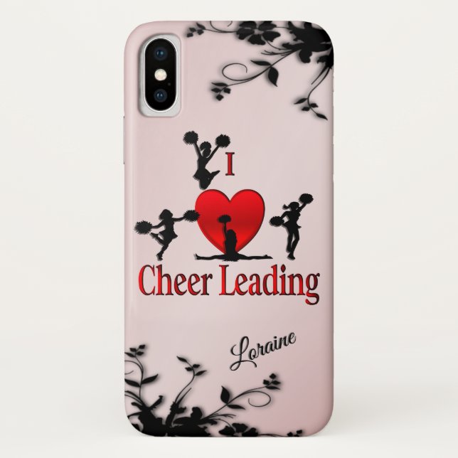 Unique I Heart Cheerleading Case-Mate iPhone Case (Back)
