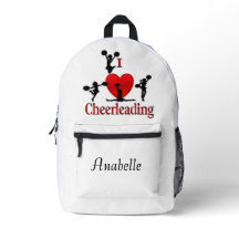 Unique I Heart Cheerleading Personal Name