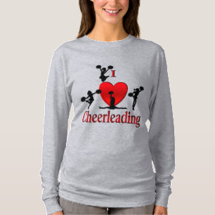 Unique I Heart Cheerleading T-Shirt