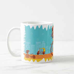 Unique Indian Vehicles - Cycle Rickshaw Coffee Mug