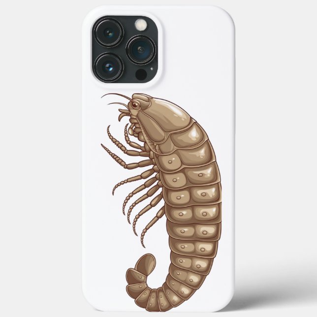 Unique Isopod Art Phone Case: Cute & Quirky Insect Case-Mate iPhone Case (Back)