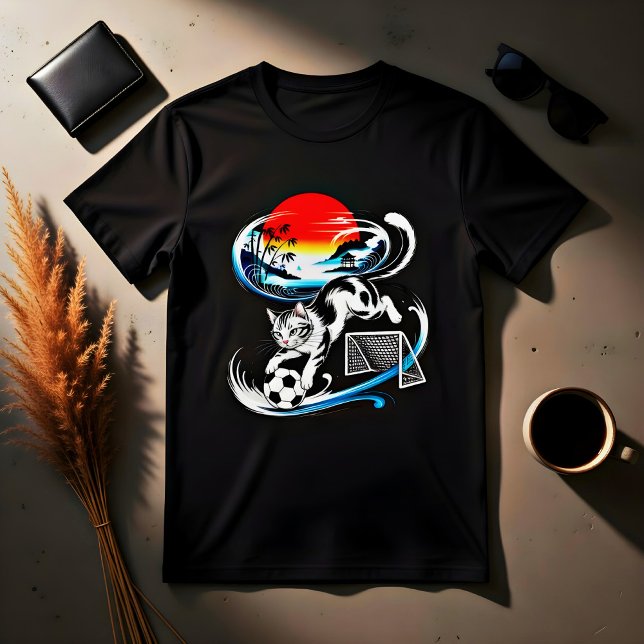 Unique Japanese Soccer Cat Gift for Anime & Footba T-Shirt (Creator Uploaded)
