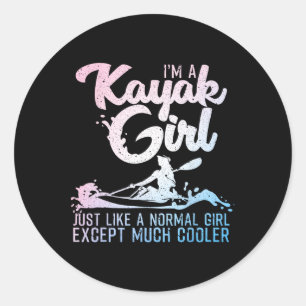 Unique Kayak Gift Oar Kayaking Accessories And Stu Classic Round Sticker