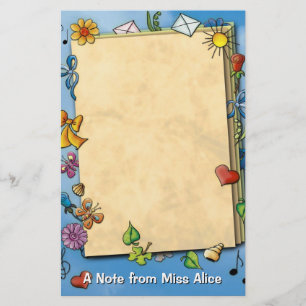 Unique kids note stationery