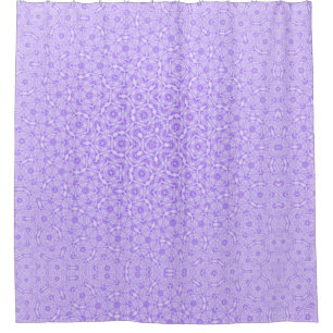 Unique Lavender Swirly Abstract Shower Curtain