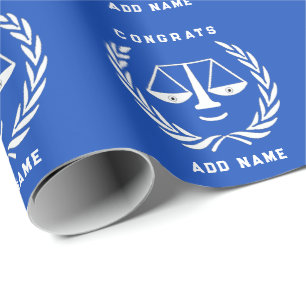Unique Law School Grad Gift Wrapping Paper