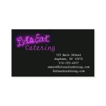 Unique Let's Eat Vintage Neon Sign in Purple