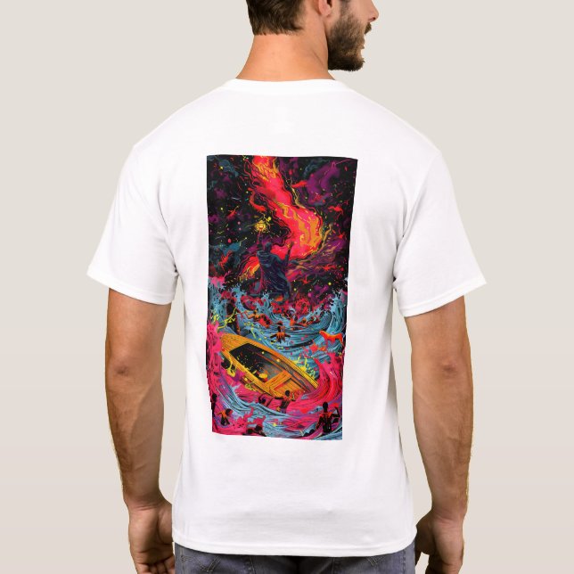 Unique Lifeboat Design T-Shirt - Nautical Adventur (Back)