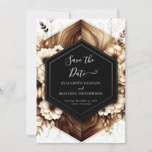 unique lights rustic wedding save the date