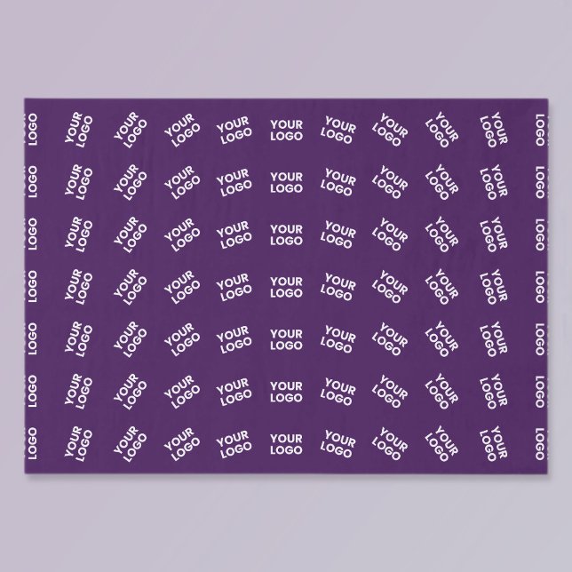 Unique Logo or Any Uploaded Image Pattern | Purple Tissue Paper (Creator Uploaded)