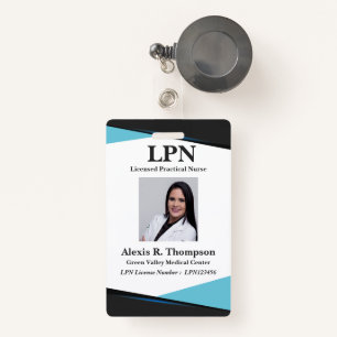 Unique LPN Nurse Badge ID Badge