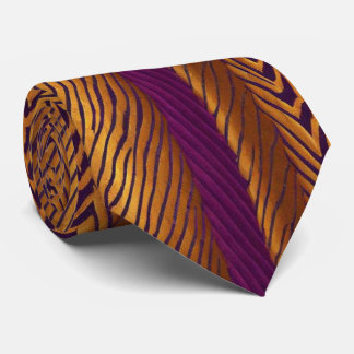 Unique Luxury Gold Purple Tie