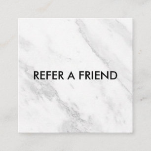 Unique Luxury Silver Glitter Salon Referral Card