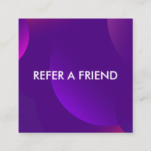 Unique Luxury Silver Glitter Salon Referral Card