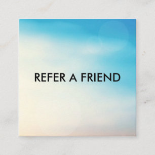 Unique Luxury Silver Glitter Salon Referral Card