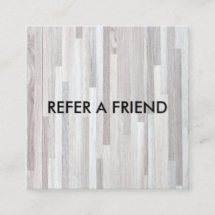 Unique Luxury Silver Glitter Salon Referral Card
