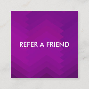 Unique Luxury Silver Glitter Salon Referral Card